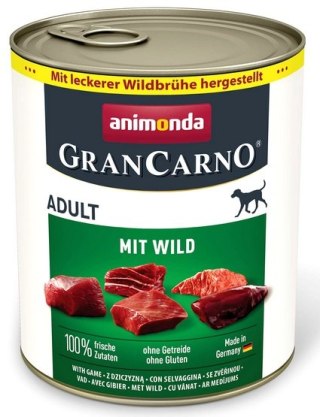 Animonda GranCarno Animonda GranCarno Original Adult Wild Dziczyzna puszka 800g