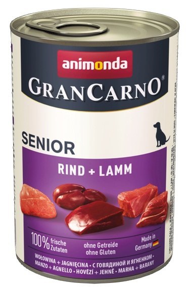 Animonda GranCarno Animonda GranCarno Original Senior Rind Lamm Wołowina + Jagnięcina puszka 400g