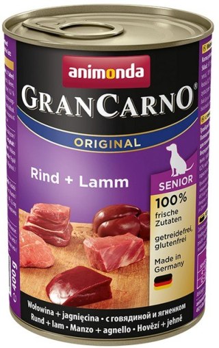 Animonda GranCarno Animonda GranCarno Original Senior Rind Lamm Wołowina + Jagnięcina puszka 400g