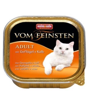Animonda vom Feinsten Animonda vom Feinsten Cat Adult z Drobiem i Cielęciną tacka 100g