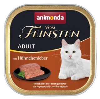 Animonda vom Feinsten Animonda vom Feinsten Cat Adult z Wątróbką Kurczaka tacka 100g