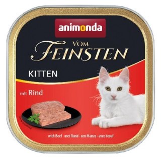 Animonda vom Feinsten Animonda vom Feinsten Cat Kitten z Wołowiną tacka 100g