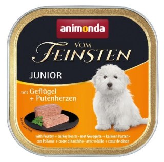 Animonda vom Feinsten Animonda vom Feinsten Dog Junior Drób i Serca Indyka 150g