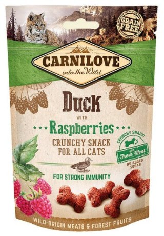 Carnilove Carnilove Cat Snack Fresh Crunchy Duck+Raspberries 50g