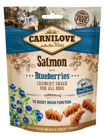 Carnilove Carnilove Dog Snack Fresh Crunchy Salmon+Blueberries 200g