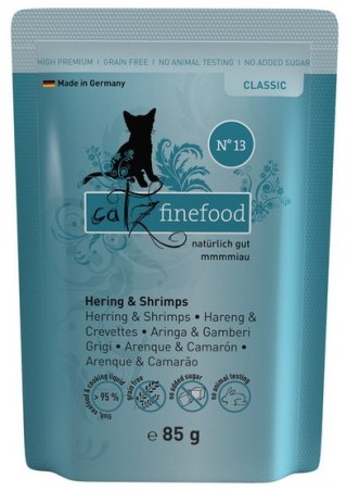 Catz Finefood Catz Finefood Classic N.13 Śledź i Krewetki saszetka 85g