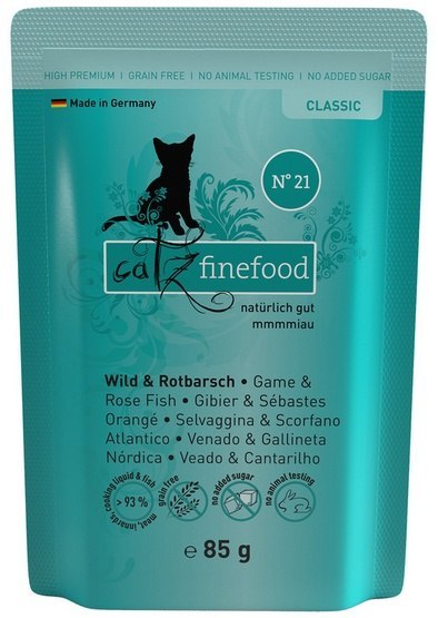 Catz Finefood Catz Finefood Classic N.21 Dziczyzna i Karmazyn saszetka 85g