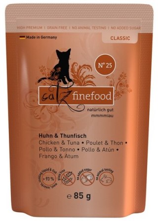 Catz Finefood Catz Finefood Classic N.25 Kurczak i Tuńczyk saszetka 85g