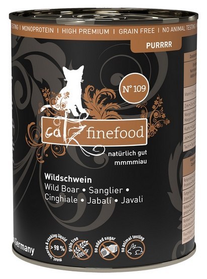 Catz Finefood Catz Finefood Purrrr N.109 Dzik puszka 400g