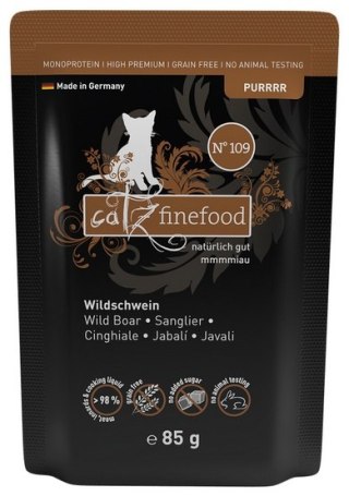 Catz Finefood Catz Finefood Purrrr N.109 Dzik saszetka 85g