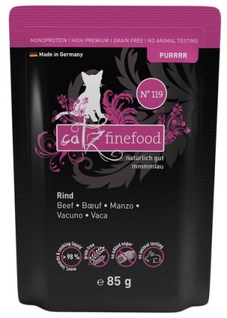 Catz Finefood Catz Finefood Purrrr N.119 Wołowina saszetka 85g