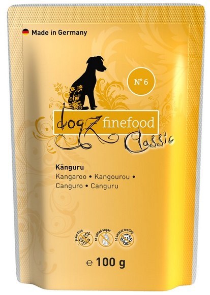 Dogz Finefood Dogz Finefood Classic N.06 Kangur saszetka 100g Dogz Finefood Dogz Finefood Classic N.06 Kangur saszetka 100g