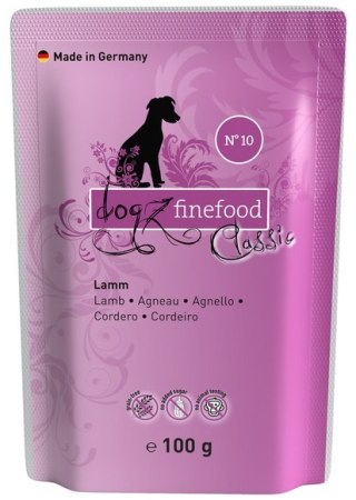 Dogz Finefood Dogz Finefood Classic N.10 Jagnięcina saszetka 100g