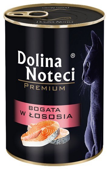 Dolina Noteci Dolina Noteci Premium Kot Bogata w łososia puszka 400g