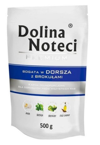 Dolina Noteci Dolina Noteci Premium Pies Dorsz z brokułami saszetka 500g