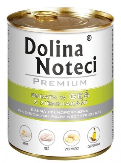 Dolina Noteci Dolina Noteci Premium Pies Gęś i ziemniaki puszka 800g