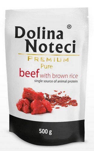 Dolina Noteci Dolina Noteci Premium Pies Pure Wołowina i ryż saszetka 500g