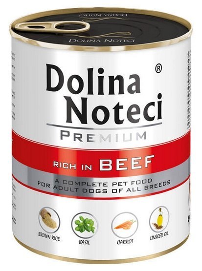 Dolina Noteci Dolina Noteci Premium Pies Wołowina puszka 800g