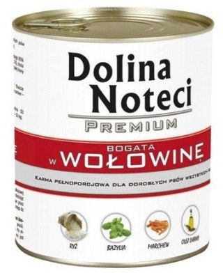 Dolina Noteci Dolina Noteci Premium Pies Wołowina puszka 800g