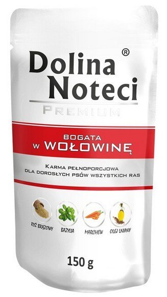 Dolina Noteci Dolina Noteci Premium Pies Wołowina saszetka 150g