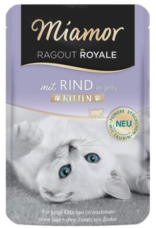 Miamor Ragout Royale Miamor Ragout Royale Kitten z Wołowiną w galaretce saszetka 100g