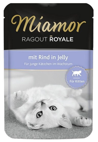 Miamor Ragout Royale Miamor Ragout Royale Kitten z Wołowiną w galaretce saszetka 100g