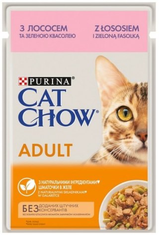 Purina Cat Chow Purina Cat Chow Łosoś i zielona fasolka saszetka 85g