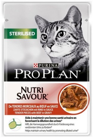 Purina Pro Plan Purina Pro Plan Cat Sterilised wołowina saszetka 85g