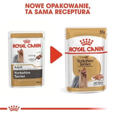 Royal Canin Breed Royal Canin Yorkshire Terrier Adult karma mokra - pasztet, dla psów dorosłych rasy yorkshire terrier saszetka 