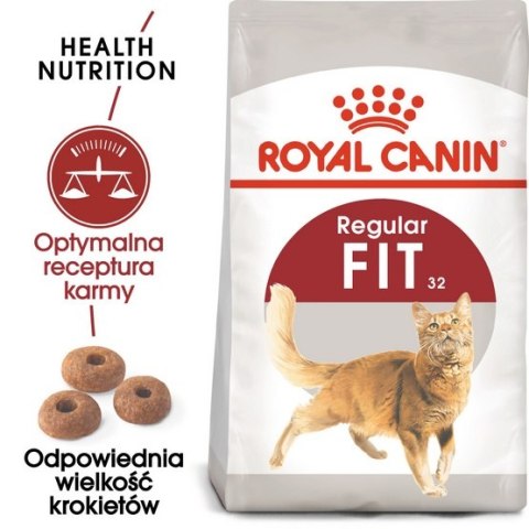 Royal Canin Feline Royal Canin Fit karma sucha dla kotów dorosłych, wspierająca idealną kondycję 2kg