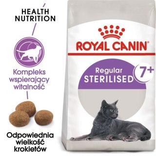 Royal Canin Feline Royal Canin Sterilised 7+ karma sucha dla kotów dorosłych, od 7 do 12 roku życia, sterylizowanych 1,5kg