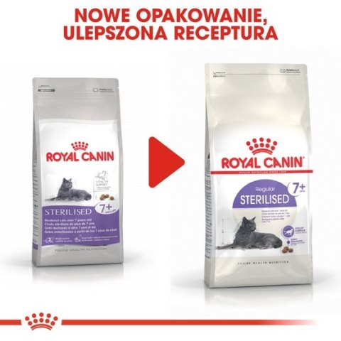 Royal Canin Feline Royal Canin Sterilised 7+ karma sucha dla kotów dorosłych, od 7 do 12 roku życia, sterylizowanych 1,5kg