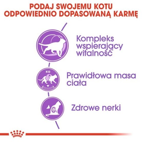 Royal Canin Feline Royal Canin Sterilised 7+ karma sucha dla kotów dorosłych, od 7 do 12 roku życia, sterylizowanych 1,5kg