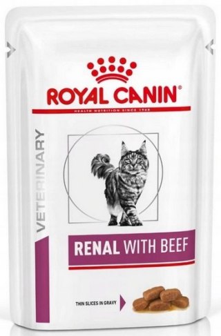 Royal Canin Veterinary Diet Royal Canin Veterinary Diet Feline Renal Wołowina saszetka 85g