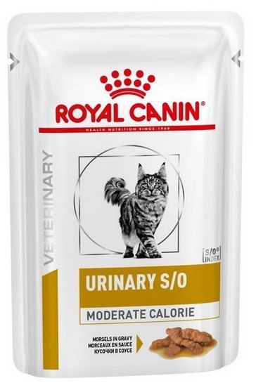 Royal Canin Veterinary Diet Royal Canin Veterinary Diet Feline Urinary S/O Moderate Calorie saszetka 85g