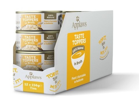 Applaws Applaws Dog Taste Toppers puszka z kurczakiem 156g