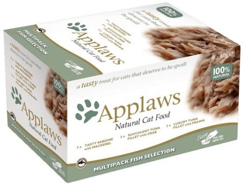 Applaws Applaws miseczki dla kota Fish Selection Multi Pack 8x60g Applaws Applaws miseczki dla kota Fish Selection Multi Pack 8x60g