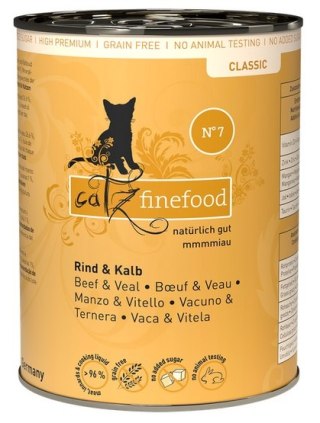 Catz Finefood Catz Finefood Classic N.07 Wołowina i cielęcina puszka 400g