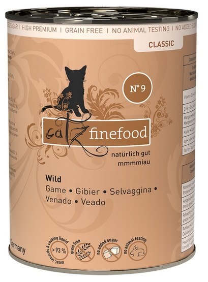 Catz Finefood Catz Finefood Classic N.09 Dziczyzna puszka 400g