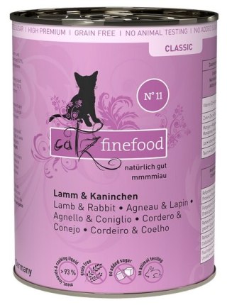 Catz Finefood Catz Finefood Classic N.11 Jagnięcina i Królik puszka 400g