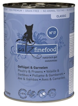 Catz Finefood Catz Finefood Classic N.17 Drób i Krewetki puszka 400g