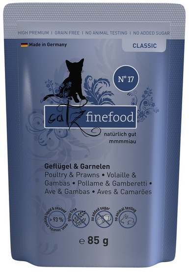 Catz Finefood Catz Finefood Classic N.17 Drób i Krewetki saszetka 85g