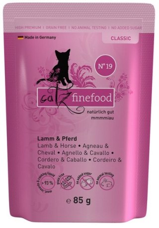 Catz Finefood Catz Finefood Classic N.19 Jagnięcina i Konina saszetka 85g