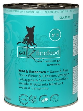 Catz Finefood Catz Finefood Classic N.21 Dziczyzna i Karmazyn puszka 400g