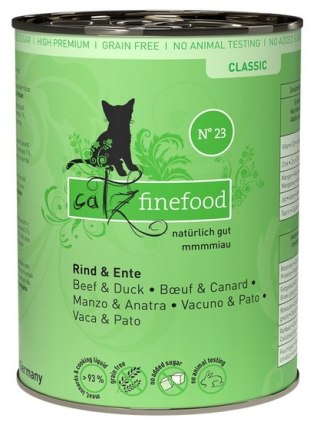 Catz Finefood Catz Finefood Classic N.23 Wołowina i Kaczka puszka 400g