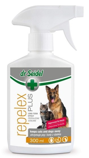 Dr Seidel Dr Seidel Repelex Plus - Płyn utrzymujący psy i koty z daleka - spray 300ml