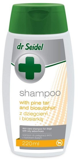 Dr Seidel Dr Seidel Szampon dla psów z dziegciem i biosiarką 220ml