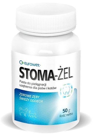 Eurowet Stoma-żel - pasta do pielęgnacji uzębienia psów i kotów 50g