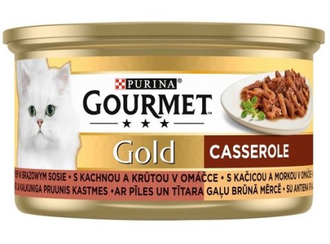 Gourmet Gourmet Gold Kaczka i indyk w brązowym sosie 85g