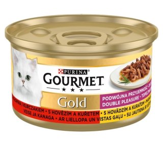 Gourmet Gourmet Gold Wołowina i kurczak w sosie 85g